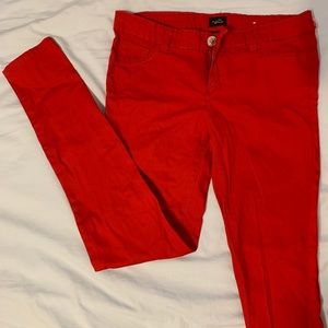Red skinny jeans - Rue21 Juniors size 5